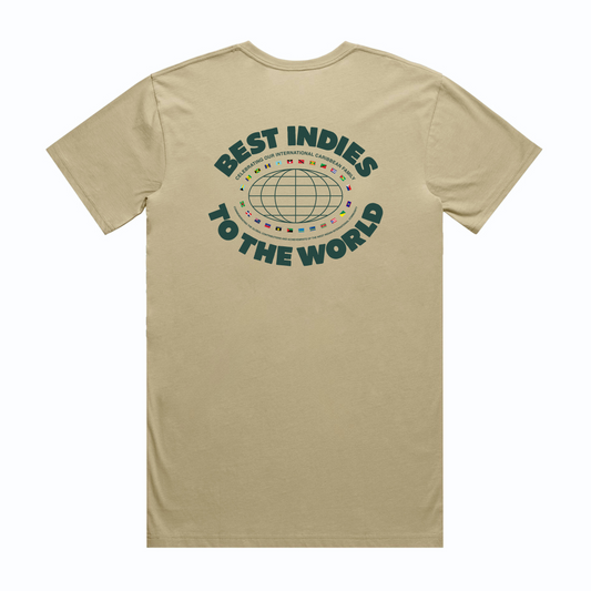 Best Indies To The World - Khaki T-Shirt
