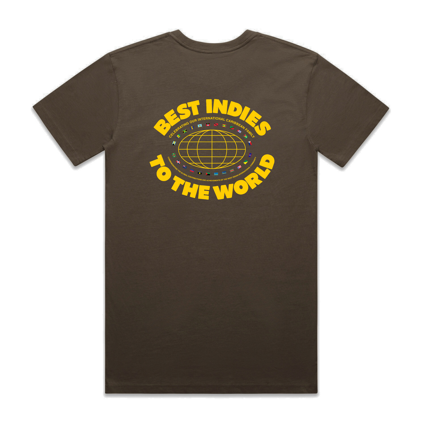 Best Indies To The World - Walnut T-Shirt