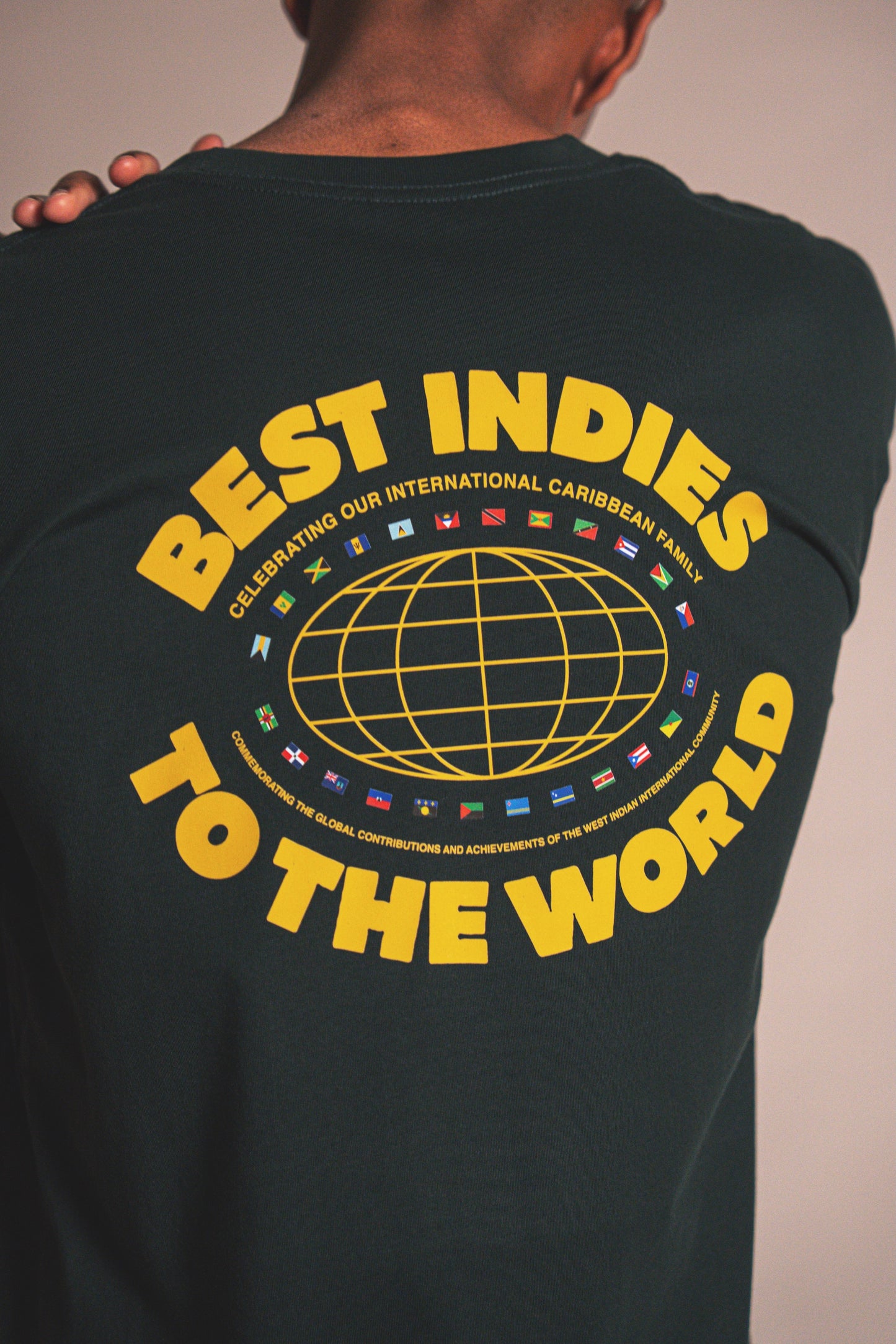 Best Indies To The World - Pine Green T-Shirt